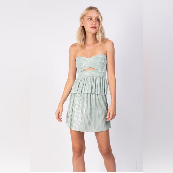 Sabina Musayev Womens  Lizi Top, Mint - Picture 1 of 11